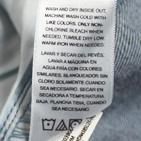 NWT Women's Scoop Medium Wash Size 14 Two Tone Denim Blue Jean Mini Skirt - Picture 8 of 8